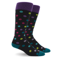 Polka Dot Multi Color Cotton Energy Socks